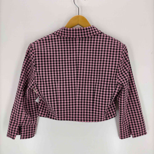 ベルシュカ BERSHKA チェッククロップドジャケット ショートパンツセットアップ レディース M/36
