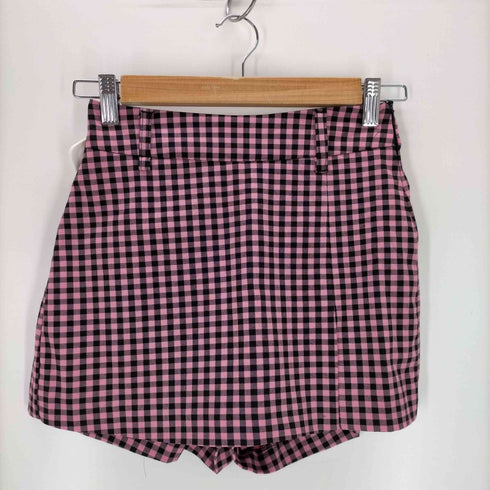 ベルシュカ BERSHKA チェッククロップドジャケット ショートパンツセットアップ レディース M/36