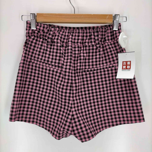 ベルシュカ BERSHKA チェッククロップドジャケット ショートパンツセットアップ レディース M/36