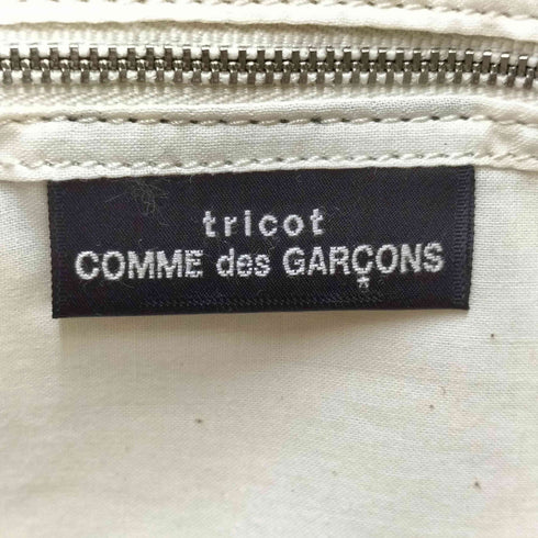 トリココムデギャルソン tricot COMME des GARCONS ハンドル チェーン フェイクレザー コーティング トートバッグ レディース