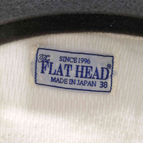 ザフラットヘッド the flat head ワッフルヘンリーネックカットソー 五分袖 メンズ US:38