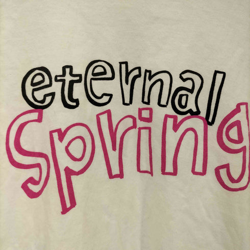 コムデギャルソンガール COMME DES GARCONS GIRL AD2015 eternal Spring アウトライン プリント S/S Tシャツ レディース import:XS