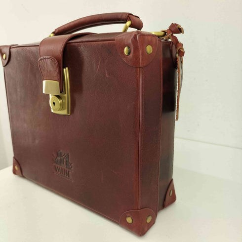 VALISE スモールブリーフケース ブラックチェリー レディース