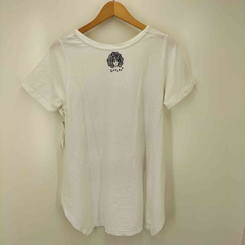 スカラー ScoLar プリント 変形 S/S Tシャツ レディース JPN:M