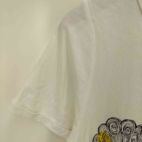 スカラー ScoLar プリント 変形 S/S Tシャツ レディース JPN:M