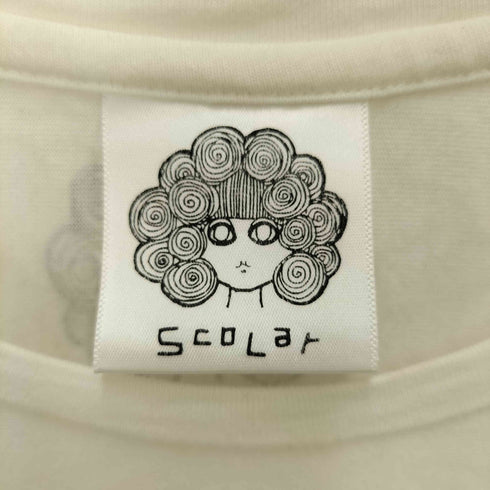 スカラー ScoLar プリント 変形 S/S Tシャツ レディース JPN:M