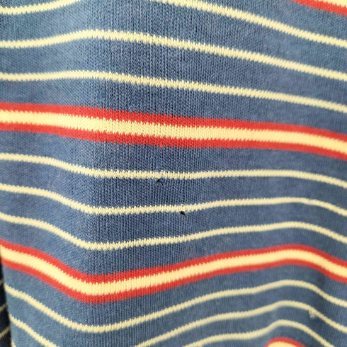 ラングラー Wrangler 80-90s USA製 ホース刺繍 S/Sボーダーポロシャツ メンズ import:L