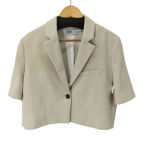 ザラ ZARA S/S クロップドテーラードジャケット レディース JPN:L