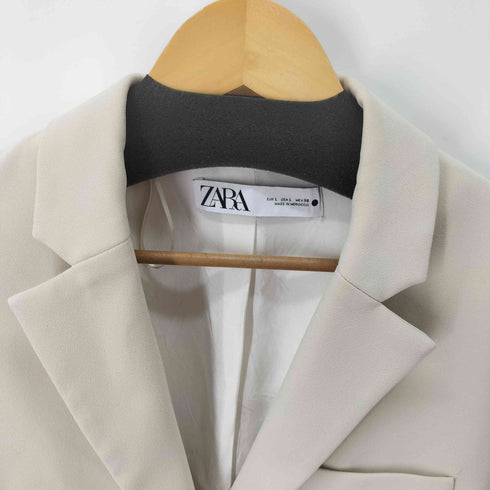 ザラ ZARA S/S クロップドテーラードジャケット レディース JPN:L