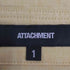 アタッチメント ATTACHMENT 60/-シャンブレーローン レギュラーカラーシャツ L/S メンズ JPN:1