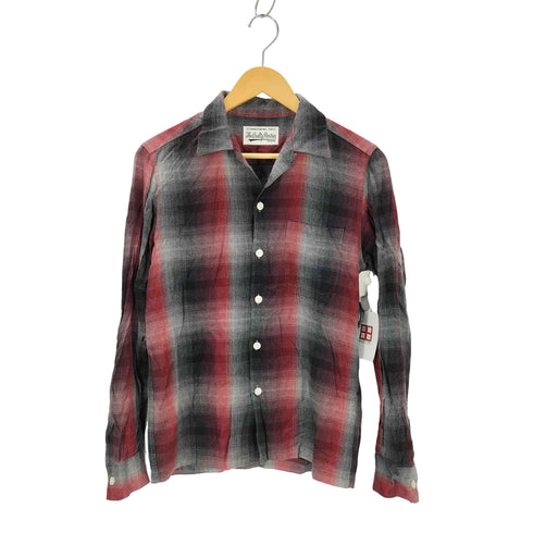ワコマリア WACKO MARIA 60'S OMBRE CHECK OPEN COLLAR SHIRT メンズ JPN:S