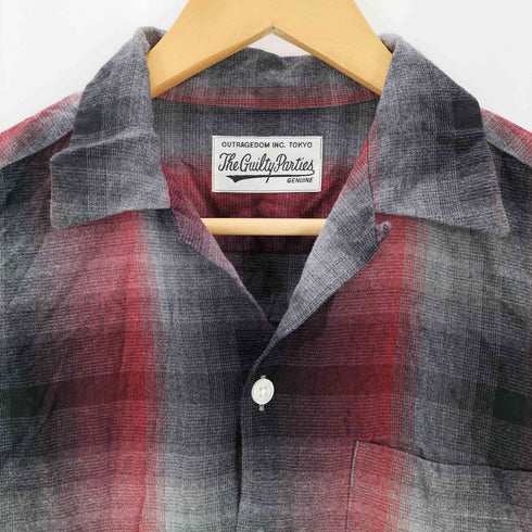 ワコマリア WACKO MARIA 60'S OMBRE CHECK OPEN COLLAR SHIRT メンズ JPN:S