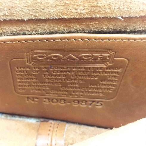 コーチ COACH OLD USA製 ターンロック レザー ショルダーバッグ レディース
