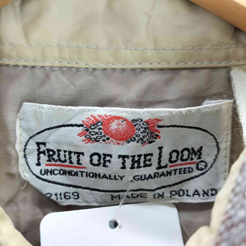 フルーツオブザルーム FRUIT OF THE LOOM 70s ポーランド製 フラップポケット ブロックチェック L/Sウールシャツ メンズ import:S