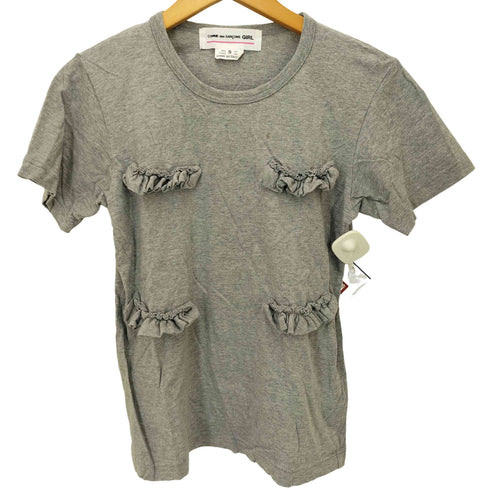 コムデギャルソンガール COMME DES GARCONS GIRL AD2020 ポイント フリル クルーネック S/S Tシャツ レディース JPN:S