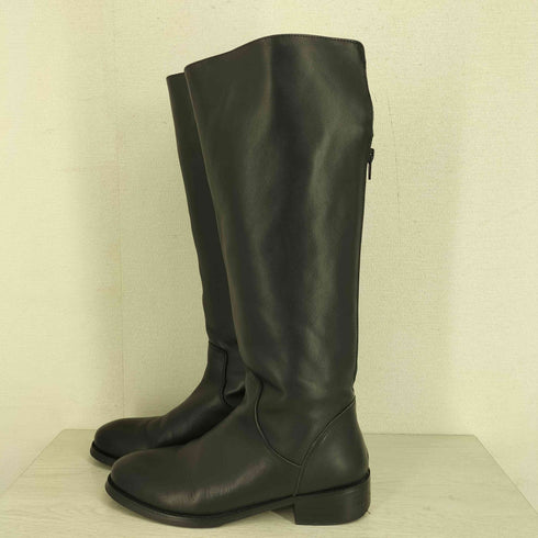 レメ REMME バックジップ レザー ロングブーツ レディース JPN:37