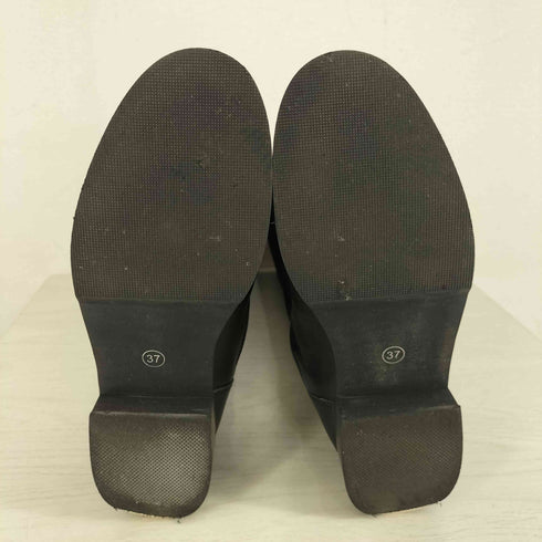 レメ REMME バックジップ レザー ロングブーツ レディース JPN:37