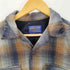 ペンドルトン PENDLETON 00s メキシコ製 ウール オープンカラーチェックシャツ メンズ import:M