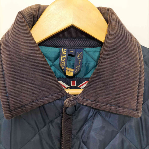 ラベンハム LAVENHAM 英国製 襟コーデュロイ キルティング ジャケット メンズ 36