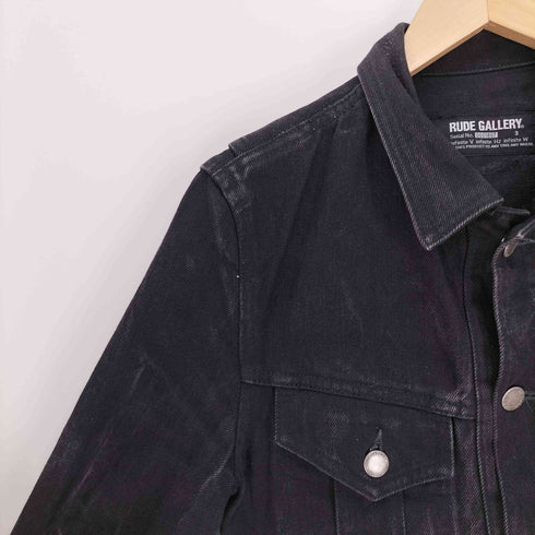 ルードギャラリー RUDE GALLERY RIGID TYPE-1 DENIM JKT ブラック デニム トラッカー ジャケット メンズ JPN:3