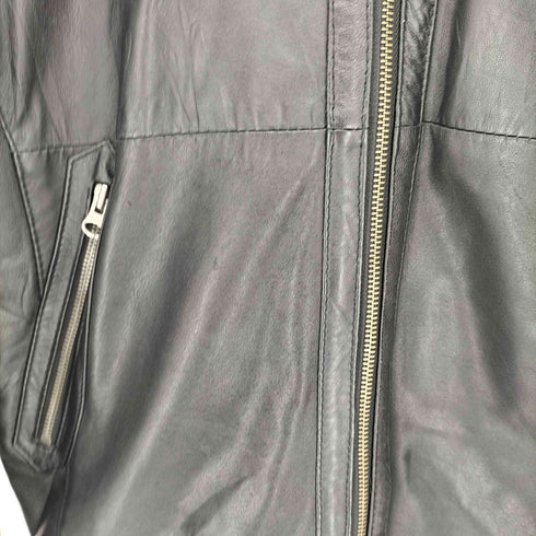 DETAILS MA-1レザーブルゾン ダブルジップ メンズ JPN:L