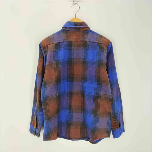 ファイブブラザー FIVE BROTHER 70-80s USA製 三角タグ L/Sフランネルシャツ メンズ import:M