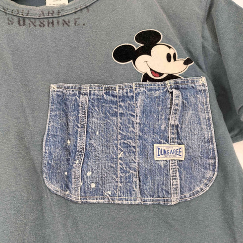 デニムダンガリー DENIM DUNGAREE デニムポケットバックプリント S/S Tシャツ メンズ JPN:M