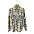 ファイブブラザー FIVE BROTHER 80s USA製 配色チェック L/Sネルシャツ メンズ import:M
