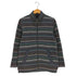 エディーバウアー Eddie Bauer ハイネック ボーダー ジップアップ カーディガン ブルゾン メンズ import:XS