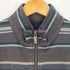エディーバウアー Eddie Bauer ハイネック ボーダー ジップアップ カーディガン ブルゾン メンズ import:XS