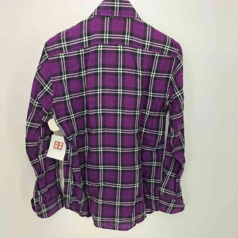 オリアン ORIAN SLIM FIT カッタウェイ チェック柄 L/S シャツ メンズ