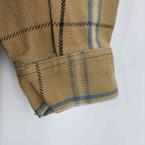 推定80s チェック L/Sネルシャツ メンズ import:M
