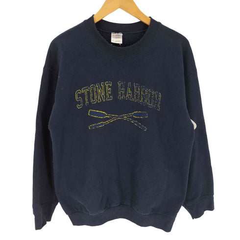 GILDAN ボディ 2枚タグ STONE HARBOR プリント 裏起毛 スウェット メンズ import:M
