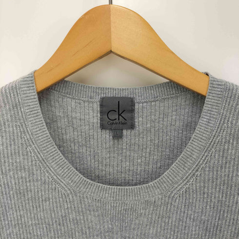 シーケーカルバンクライン ck Calvin Klein ワッフル クルーネック サーマル L/S Tシャツ カットソー メンズ import:L
