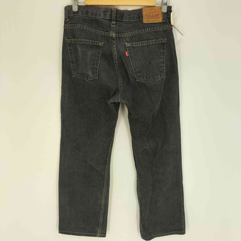 リーバイス Levis 505 STRAIGHT 20REG ジップアップ ブラック デニム パンツ レディース W:30 L:30