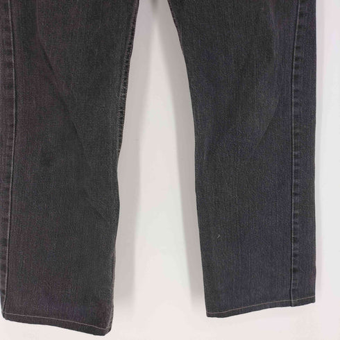 リーバイス Levis 505 STRAIGHT 20REG ジップアップ ブラック デニム パンツ レディース W:30 L:30