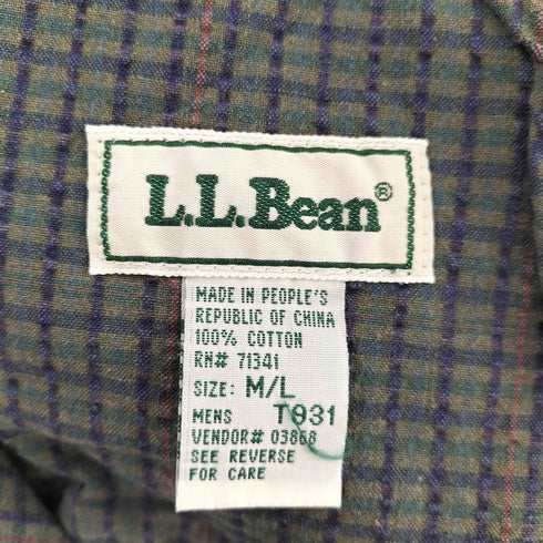 エルエルビーン L.L.Bean 90s チェック柄 イージー ショートパンツ ショーツ メンズ M/L