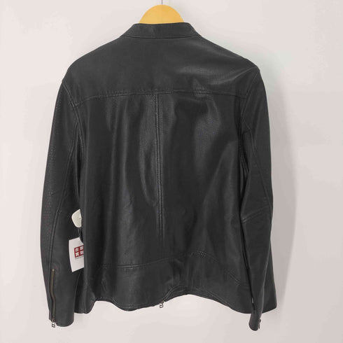 リューグーレザーズ Liugoo Leathers レザーメッシュブルゾン メンズ 3L