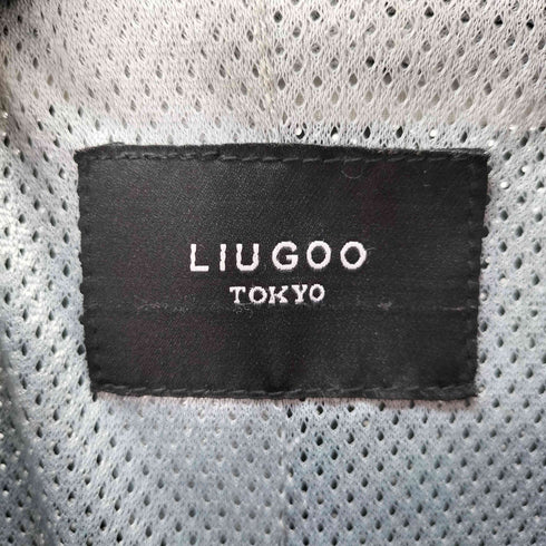 リューグーレザーズ Liugoo Leathers レザーメッシュブルゾン メンズ 3L