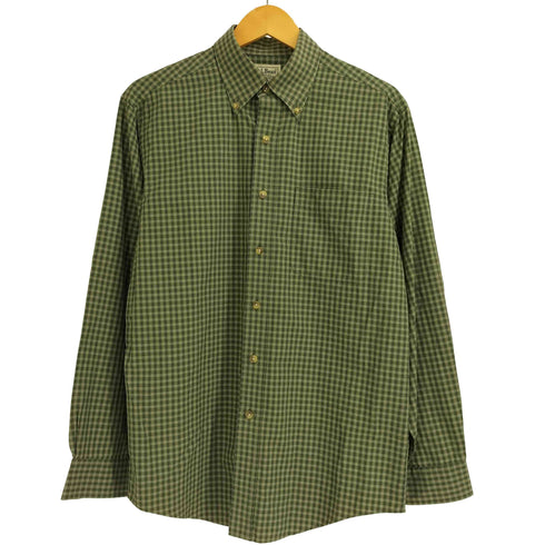 エルエルビーン L.L.Bean 00s チェック柄 コットン ボタンダウン 長袖シャツ メンズ S-REG