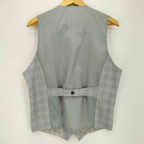 POLITIX Hillsv Vest チェック柄 裏地リーフ ヒルズ ベスト メンズ import:L