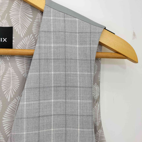 POLITIX Hillsv Vest チェック柄 裏地リーフ ヒルズ ベスト メンズ import:L