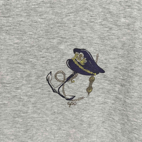 アーペーセー A.P.C. パイレーツ マリン プリント Tシャツ メンズ import:XS