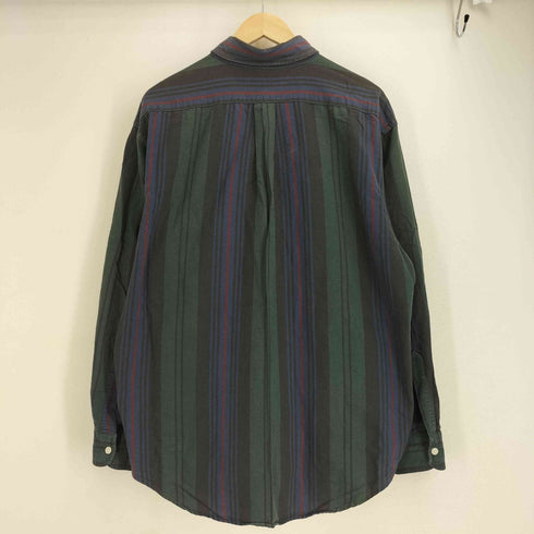 エルエルビーン L.L.Bean 80s ストライプ柄 コットン ボタンダウン 長袖シャツ メンズ import:L