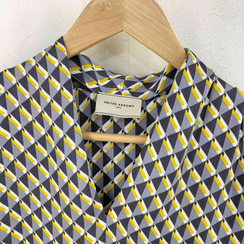 ユナイテッドアローズ UNITED ARROWS ジオメトリックプリントフレンチスリーブブラウス レディース