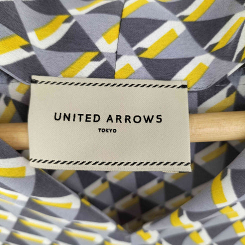 ユナイテッドアローズ UNITED ARROWS ジオメトリックプリントフレンチスリーブブラウス レディース