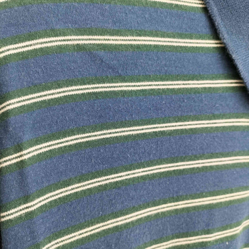 エルエルビーン L.L.Bean PIMA COTTON ボーダー 半袖 ポロシャツ メンズ import:L