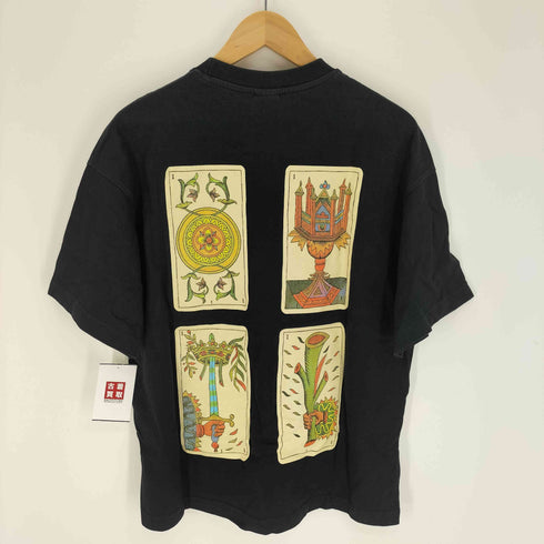 ザラ ZARA MINOR ARCANA ACES 裏 トランプ プリント Tシャツ メンズ import:S