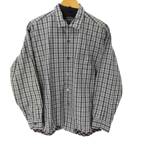 コムデギャルソンオム COMME des GARCONS HOMME 90S 田中オム L/S チェック柄オープンカラーシャツ メンズ