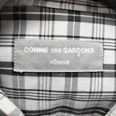 コムデギャルソンオム COMME des GARCONS HOMME 90S 田中オム L/S チェック柄オープンカラーシャツ メンズ